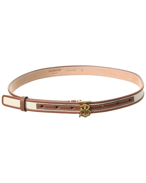 Burberry Monogram-Buckle Belt