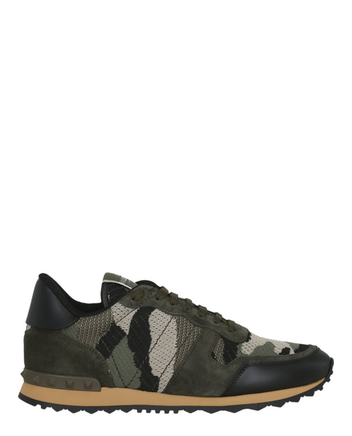 Valentino Mens Camouflage Rockrunner Sneakers – Bluefly