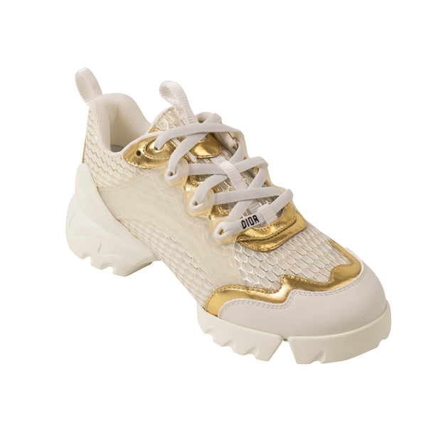 DIOR Gold Mesh D-Connect Sneakers – Bluefly