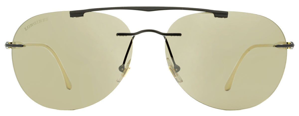 Longines Classic Sunglasses LG0008-H 02L Black/Gold 62mm – Bluefly
