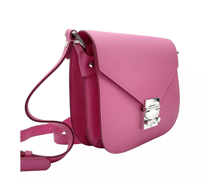 MCM Women's Sugar Pink Patricia Leather Crossbody Shoulder Bag MWS9APA –  Bluefly