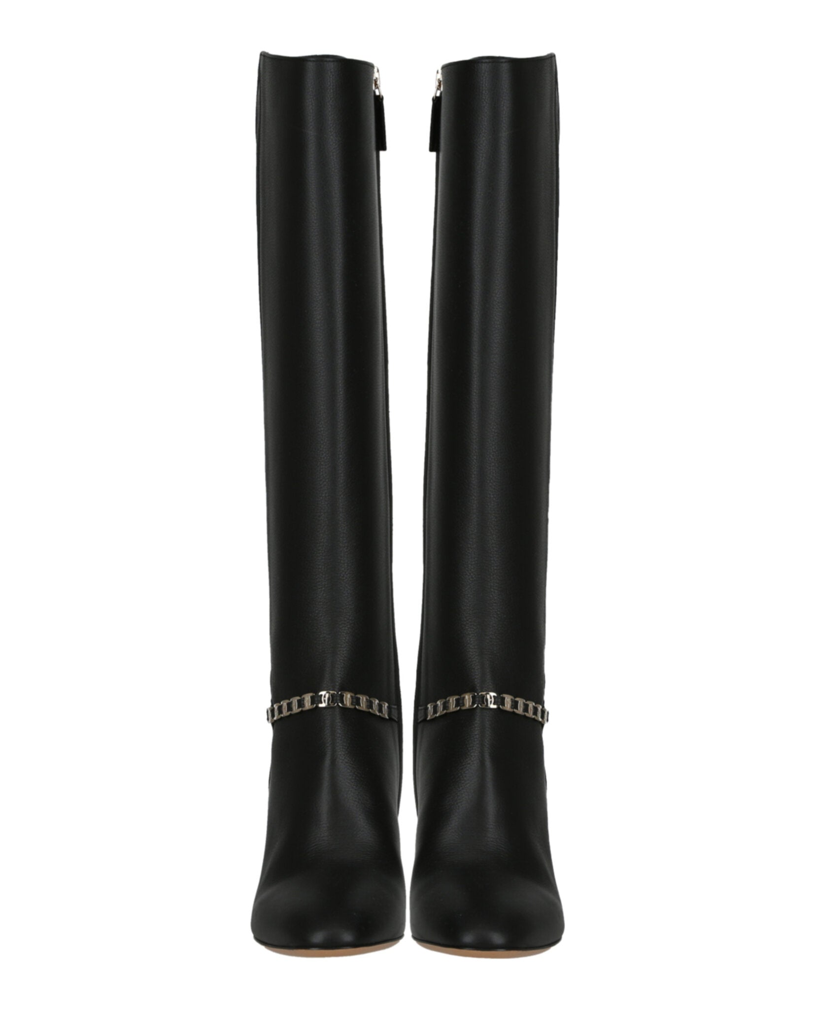 Ferragamo Womens Triba Leather Knee-High Boots