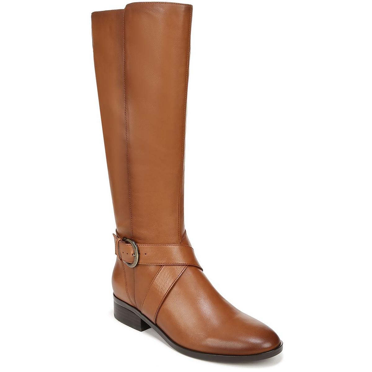 Raisa Womens Leather Knee-High Boots