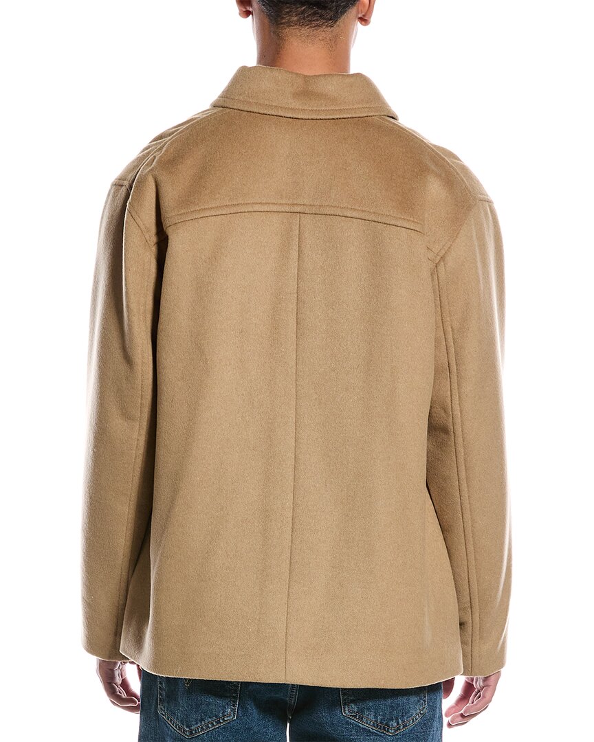 Vince Splittable Drape Wool-Blend Shirt Jacket