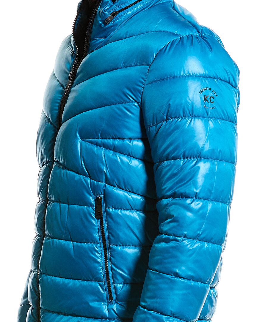 Kenneth Cole Mixed Quilted Packable Puffer Jacket