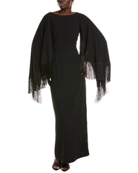 Mikael Aghal Fringe Gown1