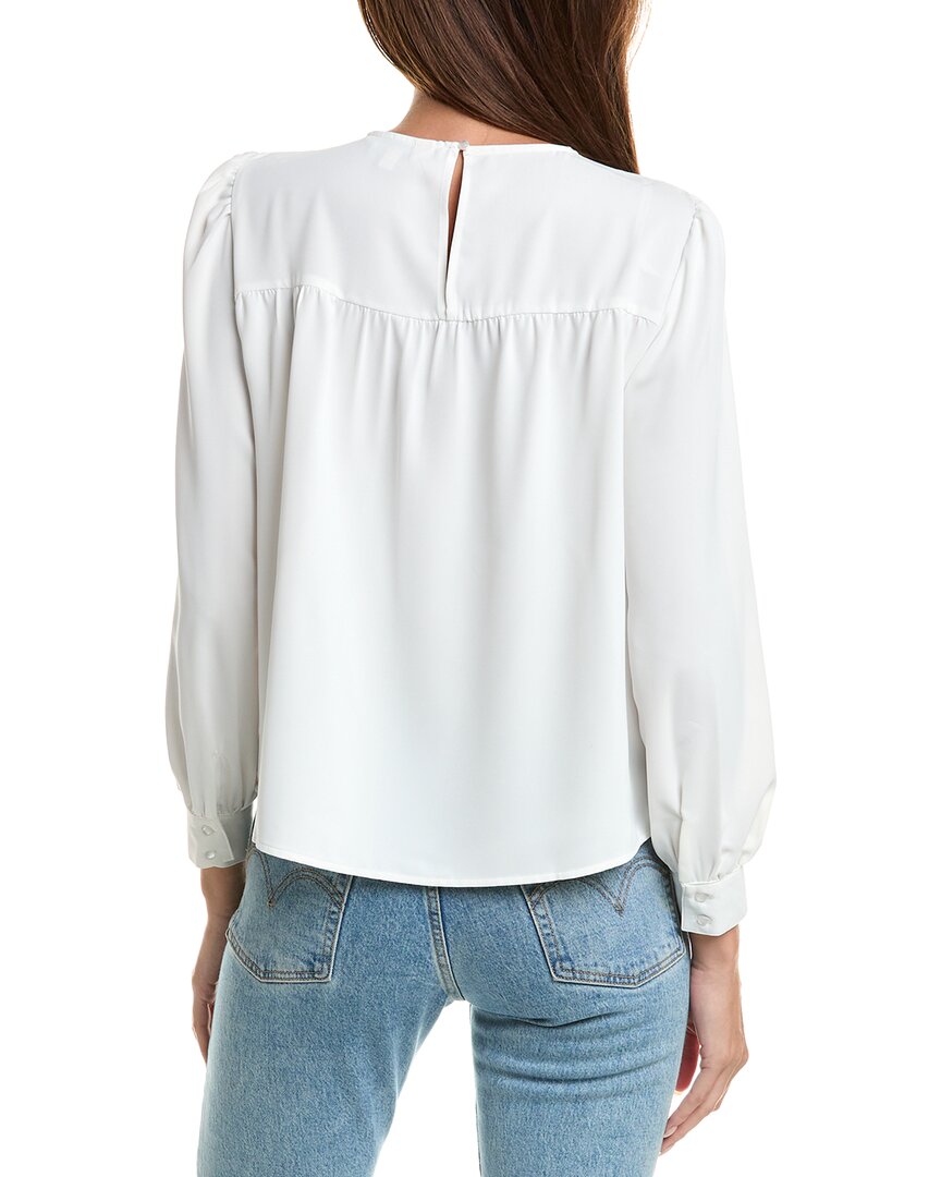 Nanette Nanette Lepore Smocked Yoke Blouse