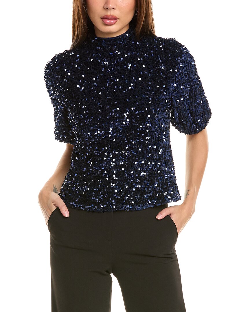 Nanette Nanette Lepore Sequin Velvet Blouse