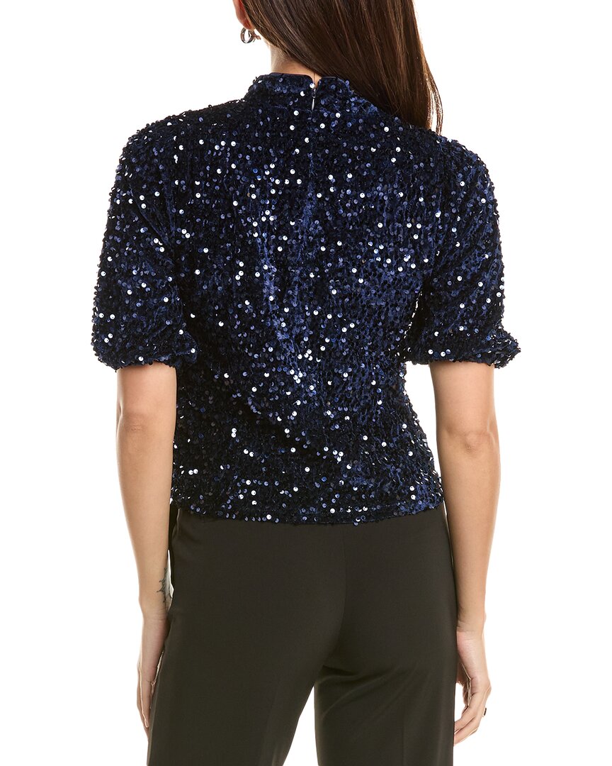 Nanette Nanette Lepore Sequin Velvet Blouse