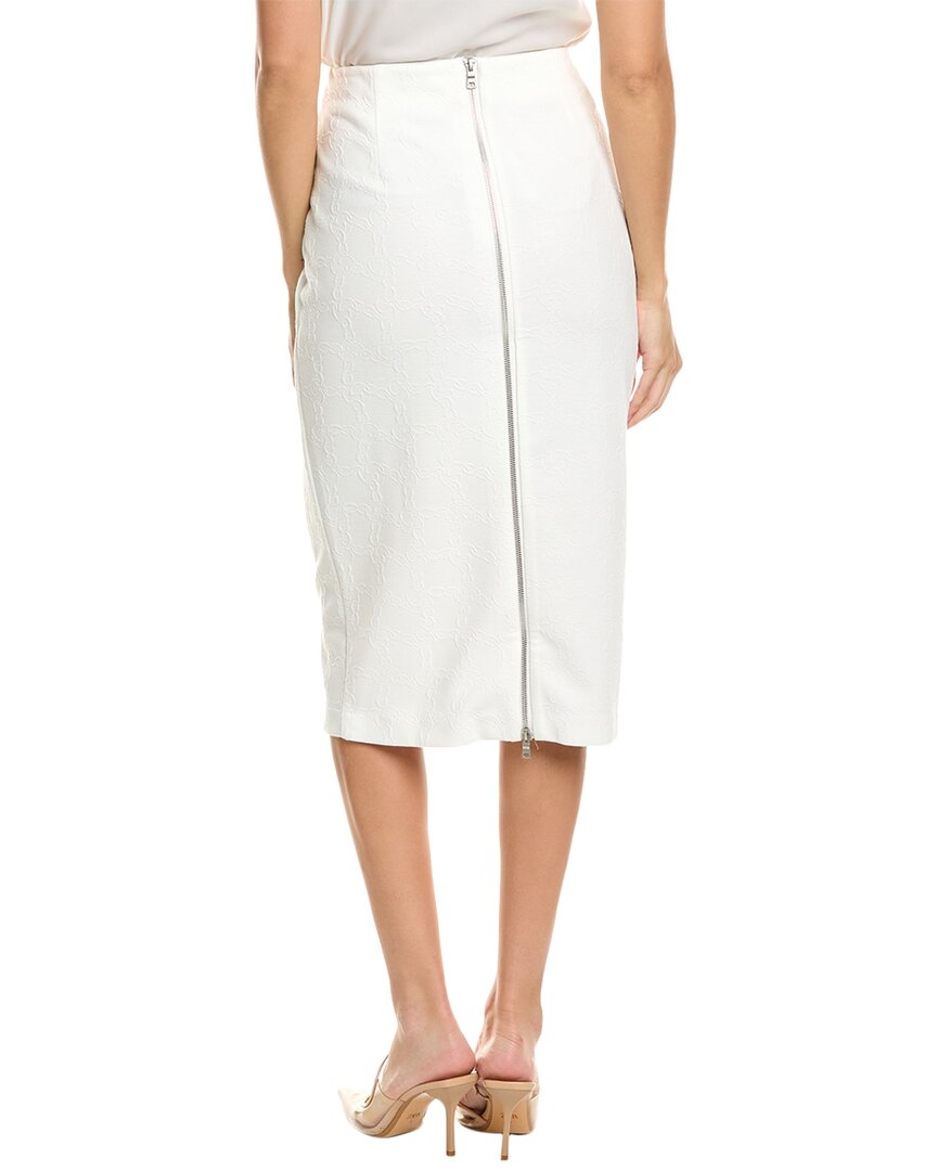 Badgley Mischka Chain Lock Jacquard Pencil Skirt