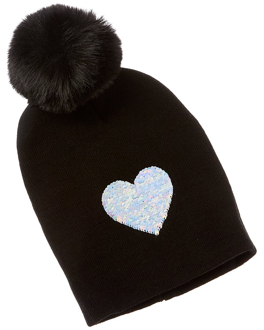 Surell Accessories Sequin Appliques Beanie