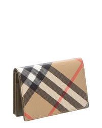 Burberry Check E-Canvas Folding Card Case3