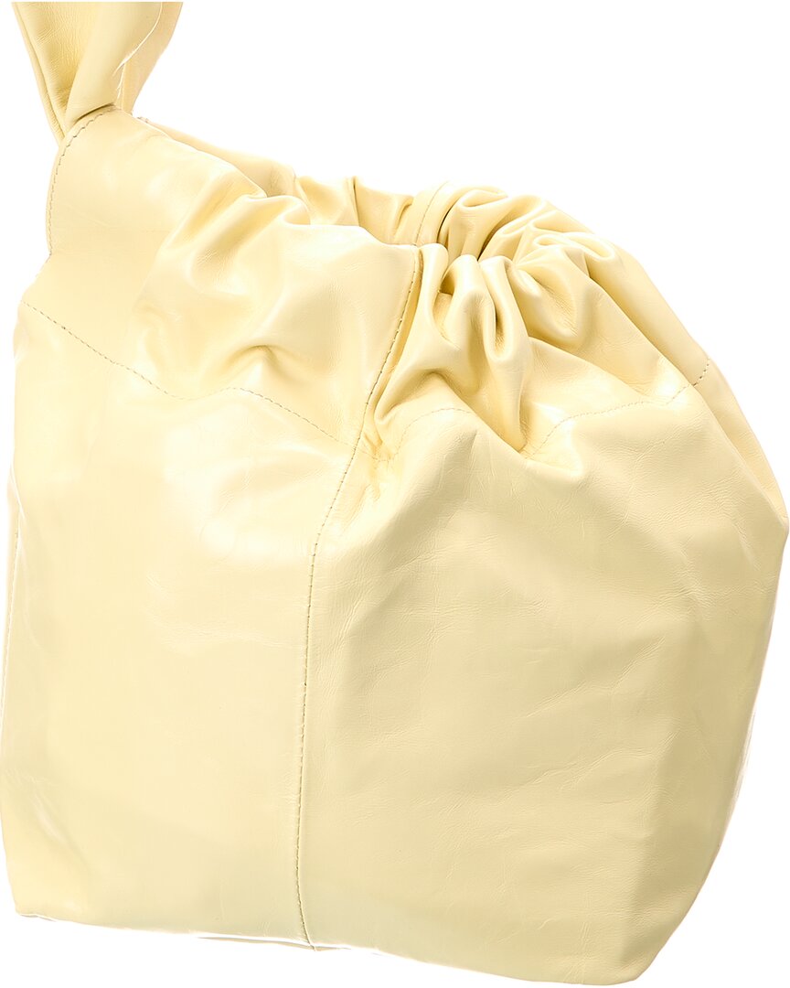 Jil Sander Drawstring Leather Bucket Bag