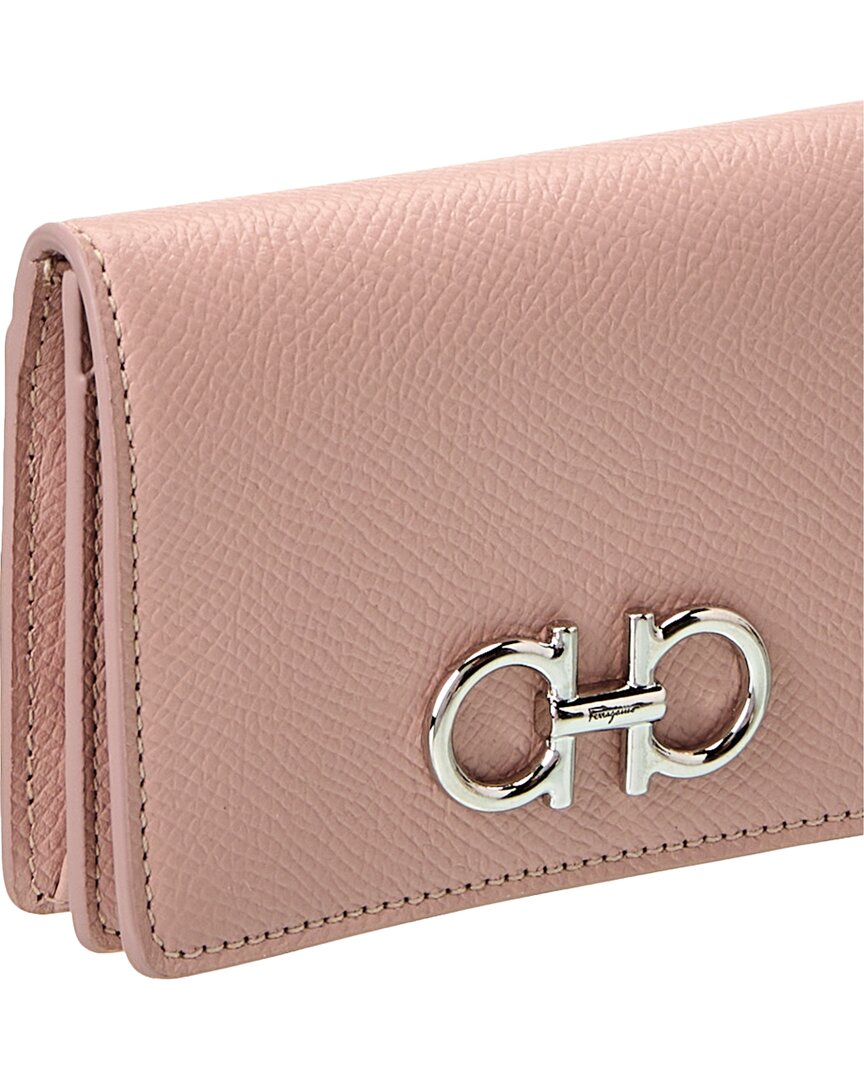 Ferragamo Gancini Leather Card Holder