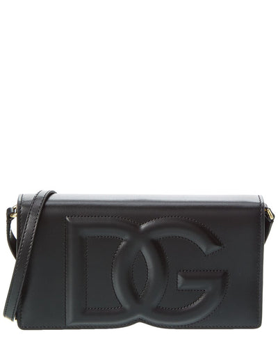 Dolce & Gabbana Dg Logo Leather Phone Bag