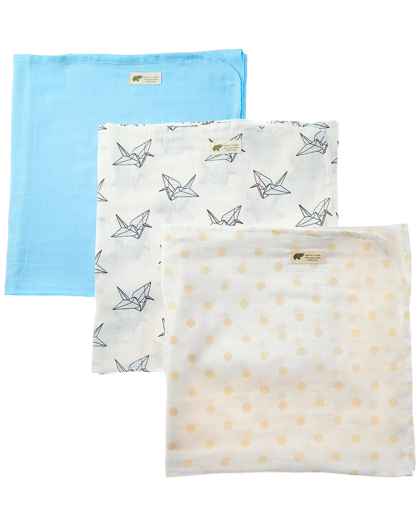 Monica + Andy 3 Pack Lightweight Muslin Wrap