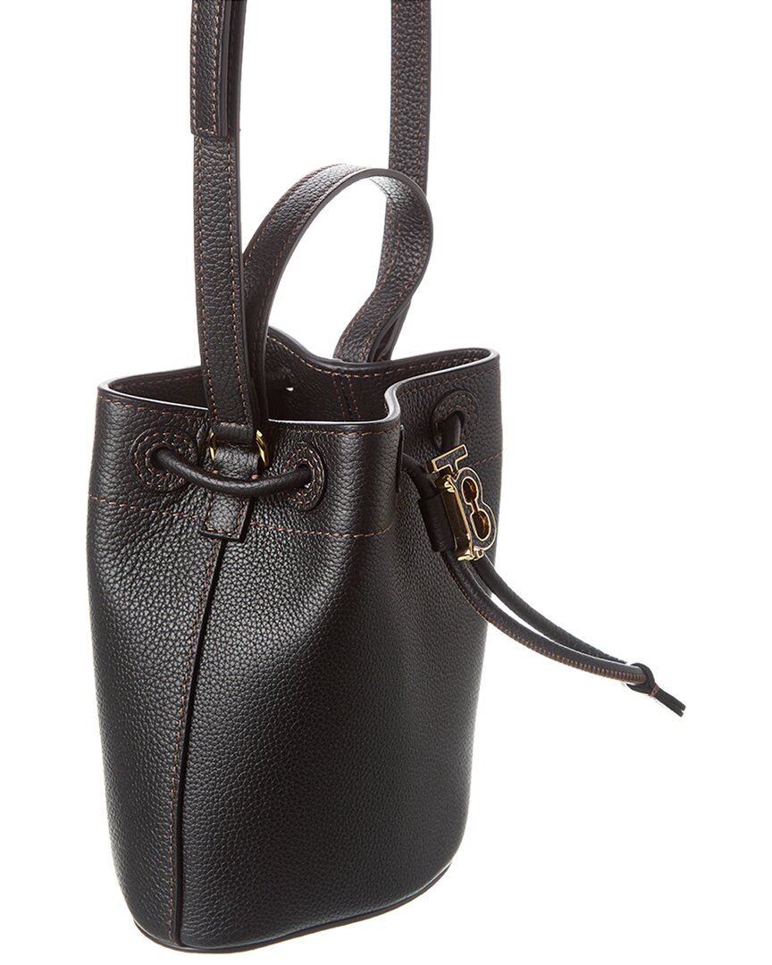 Burberry Tb Grainy Leather Bucket Bag