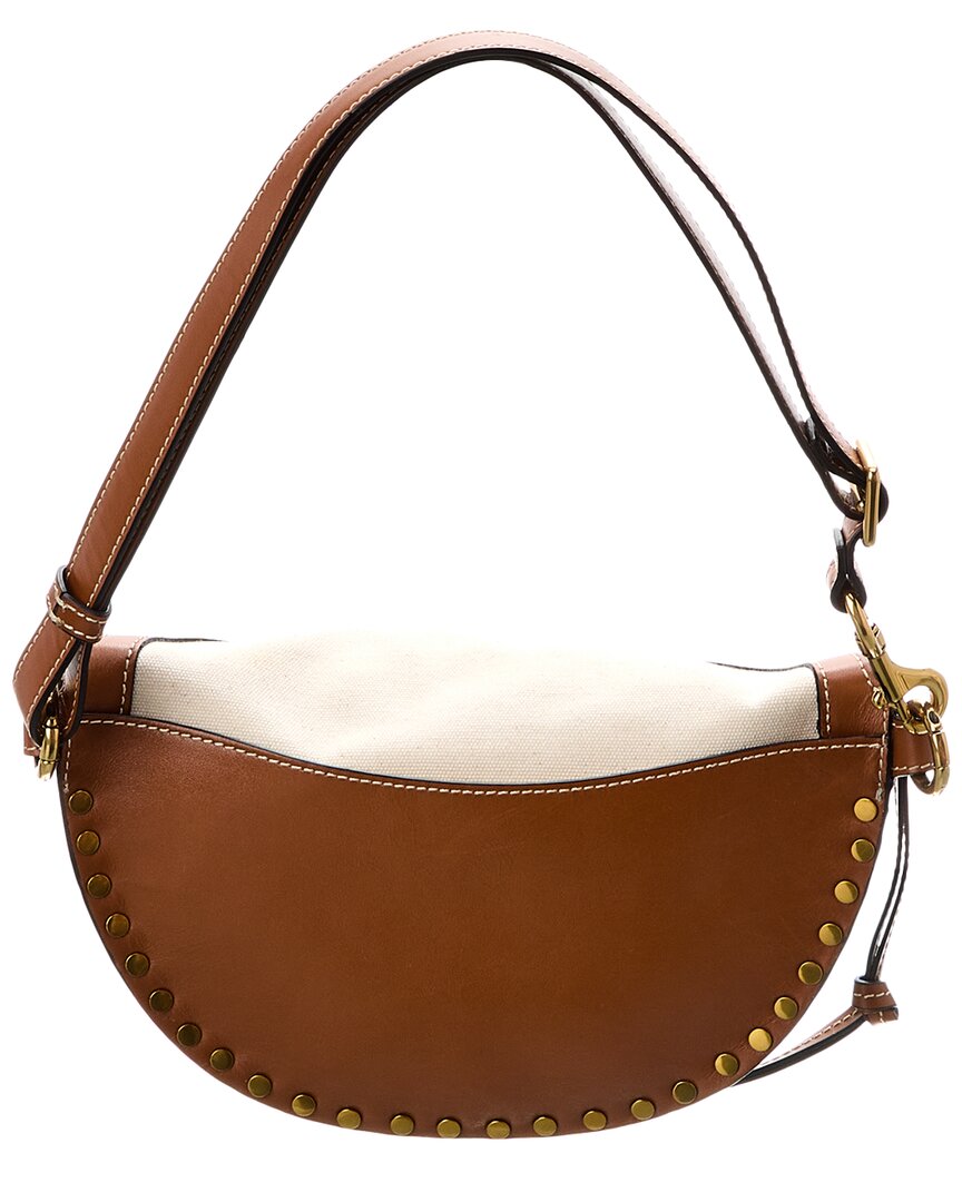 Isabel Marant Skano Canvas & Leather Shoulder Bag