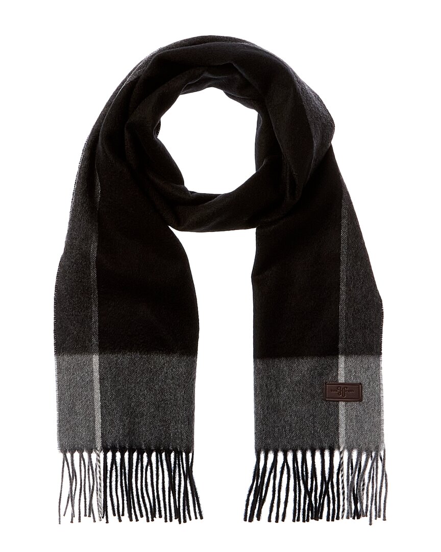 Hickey Freeman Herringbone Colorblocked Scarf