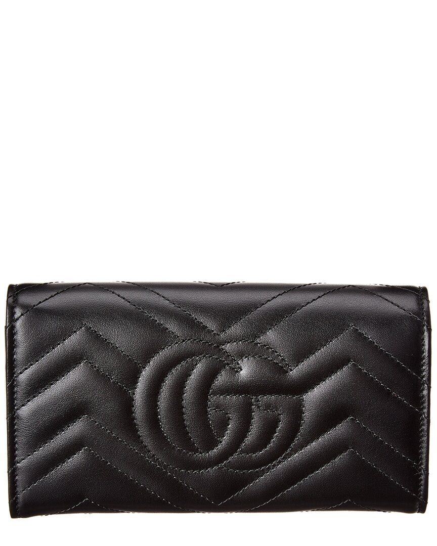 Gucci Gg Marmont Matelasse Leather Continental Wallet