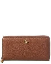 Gucci Bamboo Leather Zip Around Wallet