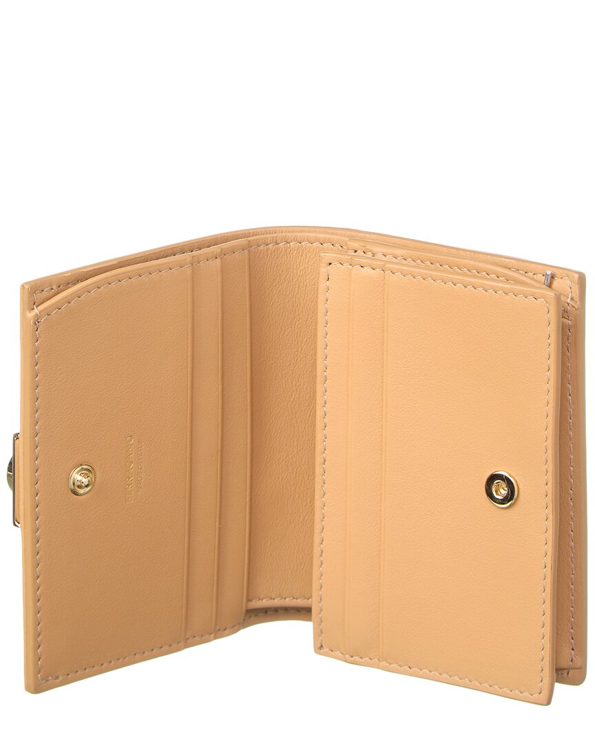 Ferragamo Hug Leather Compact Wallet