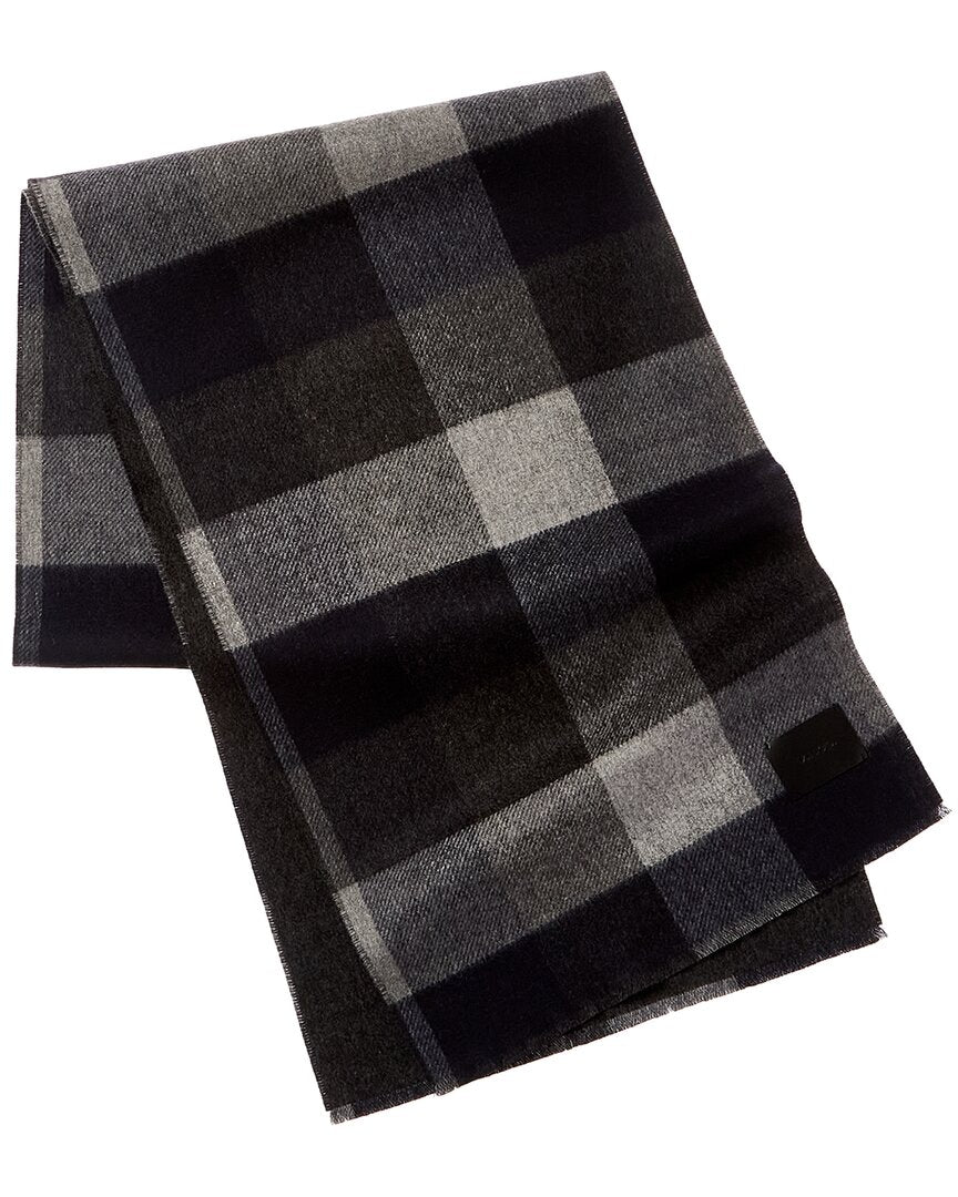 Vince Double Face Stafford Plaid Wool & Cashmere-Blend Scarf