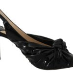 Jimmy Choo  Love 100 Black Patent Leather Slingback Pumps3