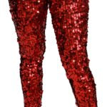 Dolce & Gabbana  Women's High-Waisted Sequin Pants