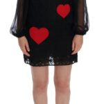 Dolce & Gabbana  Heart Applique Lace Dress