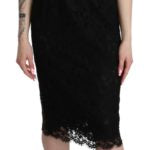 Dolce & Gabbana  Black Lace Midi Dress