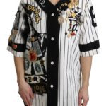 Dolce & Gabbana  White Baseball Shirt with Embellishments