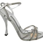 Dolce & Gabbana  Crystal Strappy Sandals Silver