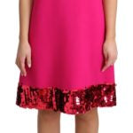 Dolce & Gabbana Fuchsia Sequin Sleeveless Dress41