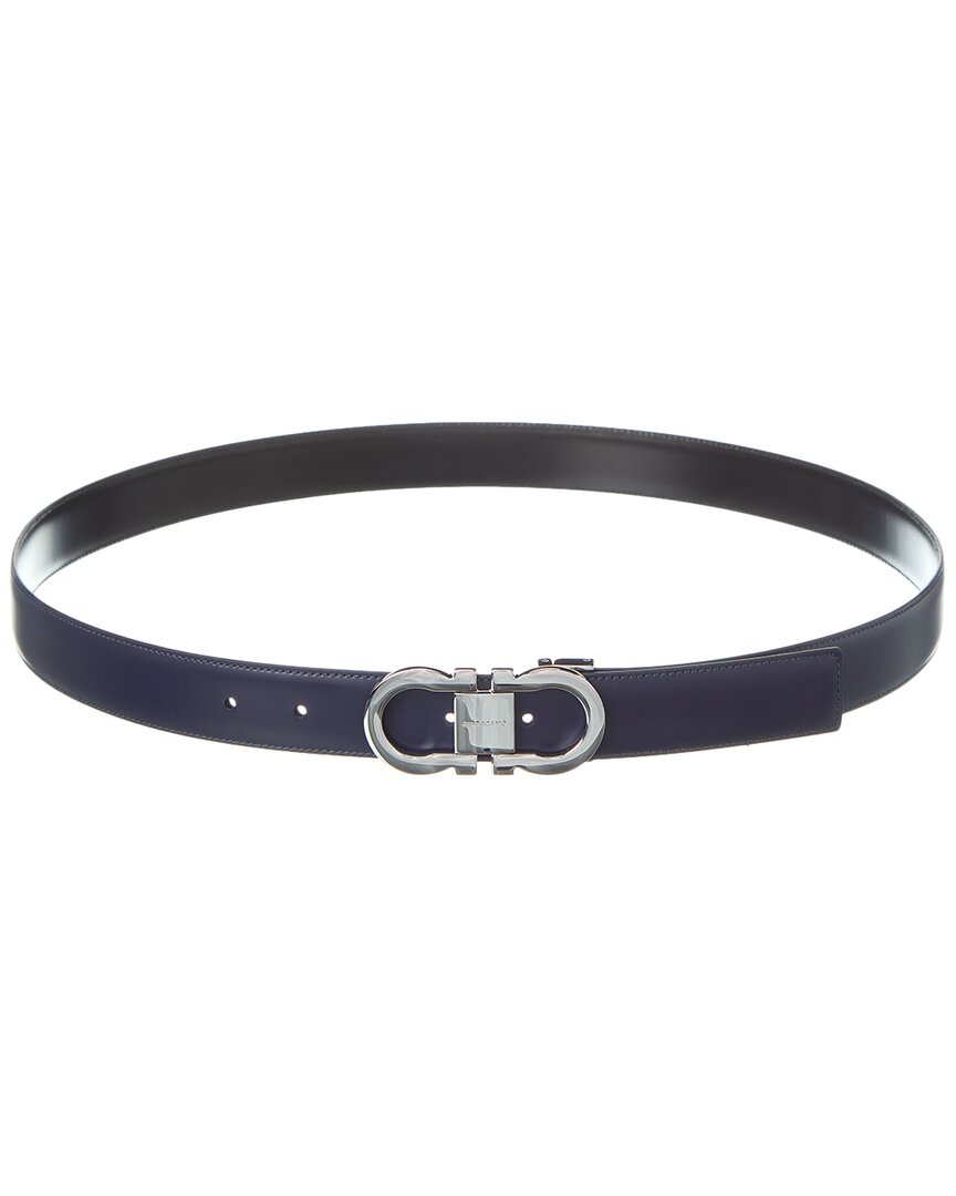 Ferragamo Gancini Reversible & Adjustable Leather Belt