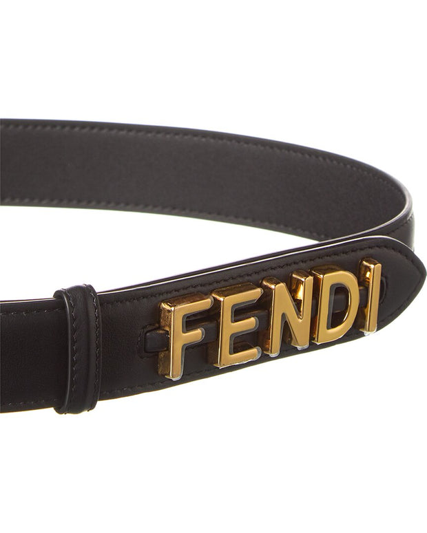 Fendi Fendigraphy Leather Belt – Bluefly