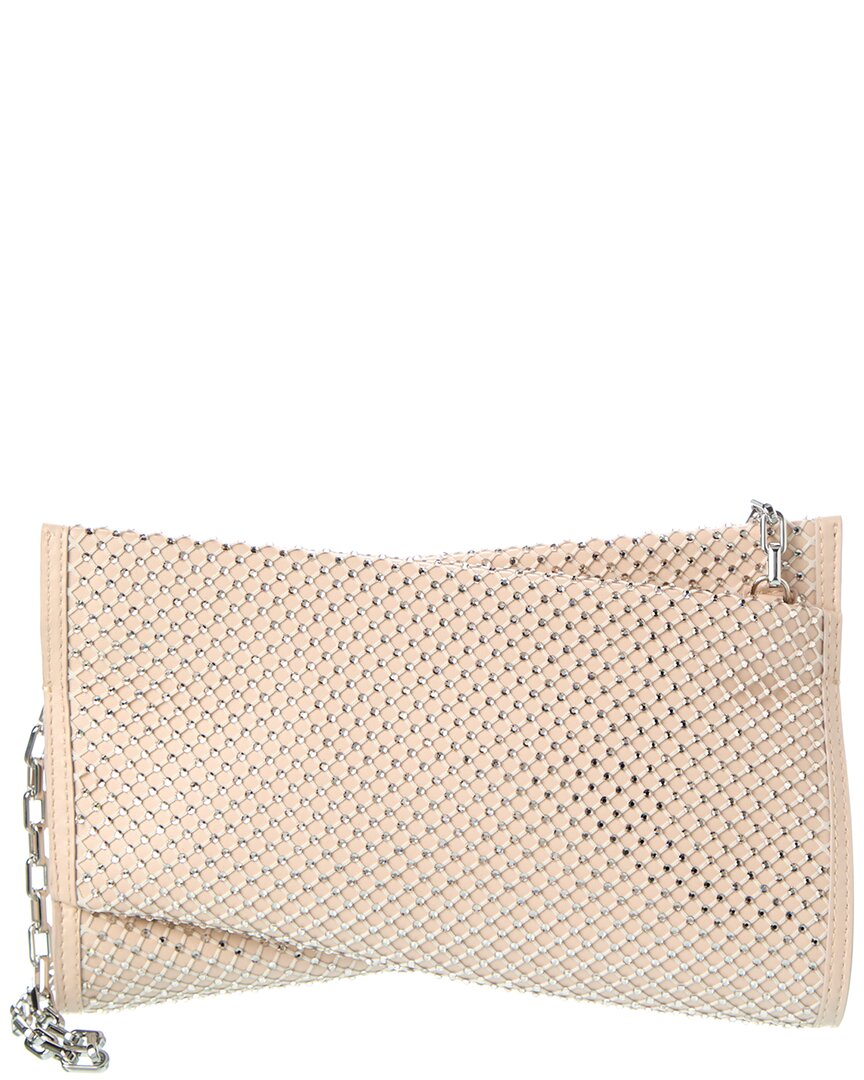 Christian Louboutin Loubitwist Small Mesh & Leather Clutch