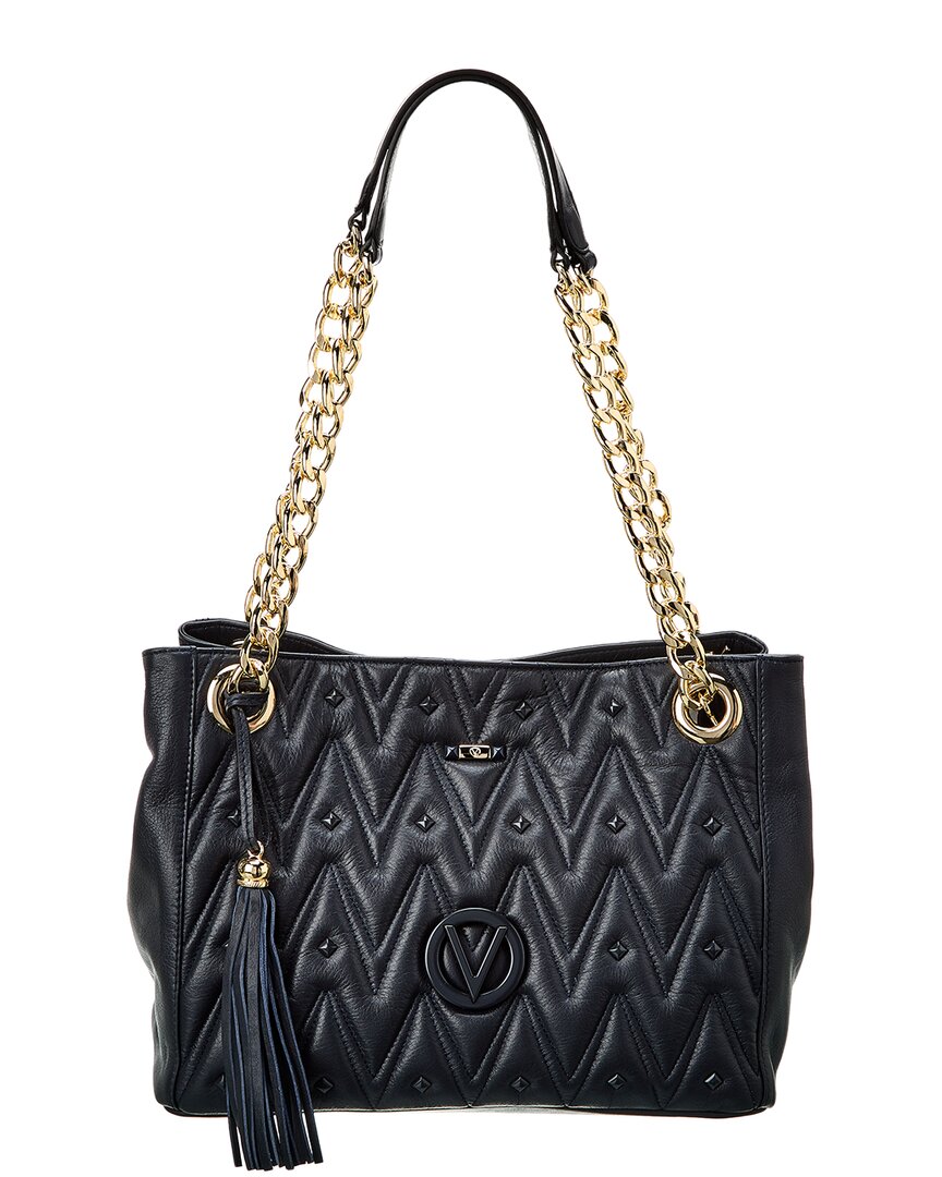 Valentino By Mario Valentino Luisa Diamond Leather Shoulder Bag