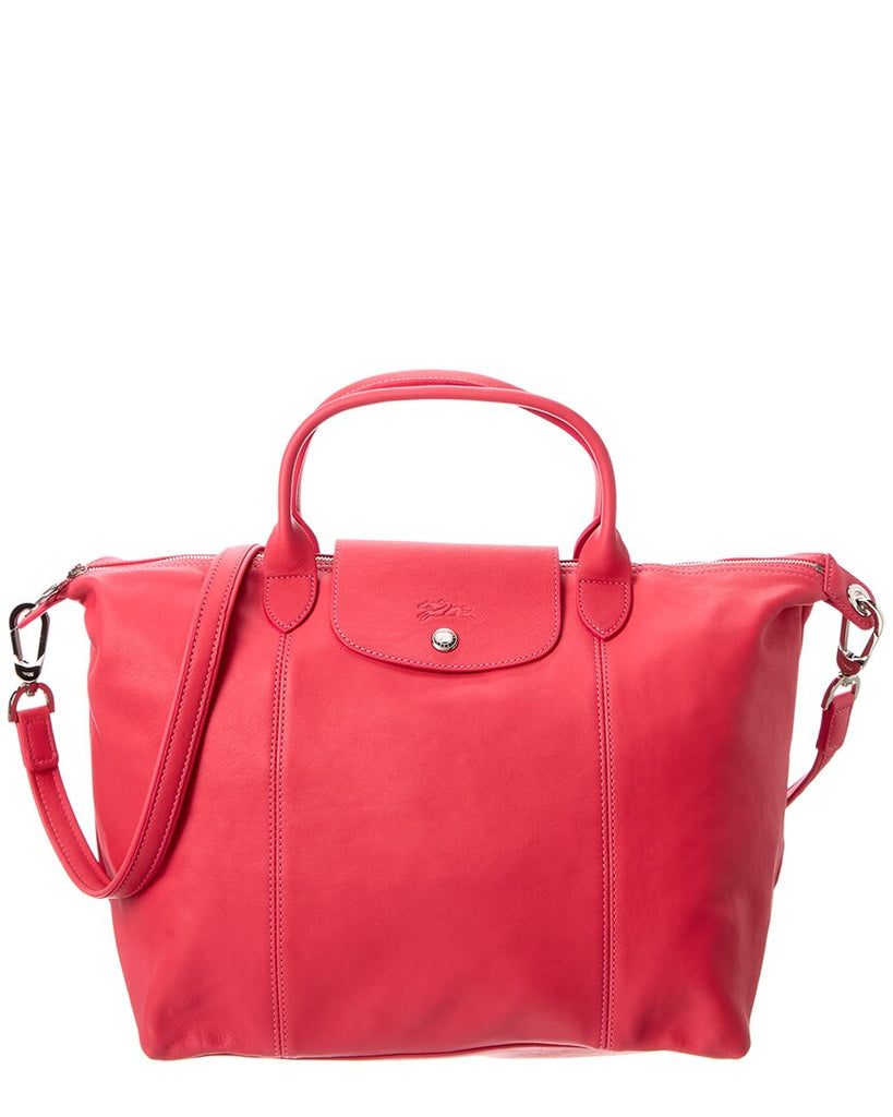 Longchamp, Bags, Longchamp Medium Le Pliage Cuir Leather Bag
