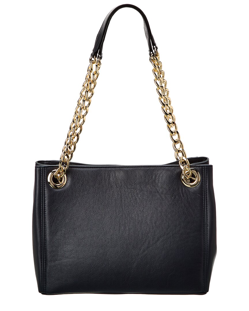 Valentino By Mario Valentino Luisa Embossed Leather Shoulder Bag