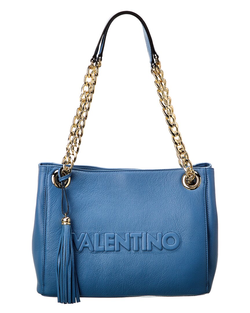 Valentino By Mario Valentino Luisa Embossed Leather Shoulder Bag