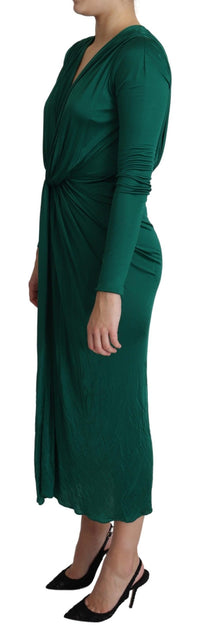 Dolce & Gabbana Emerald  Fitted Silhouette Midi Dress27