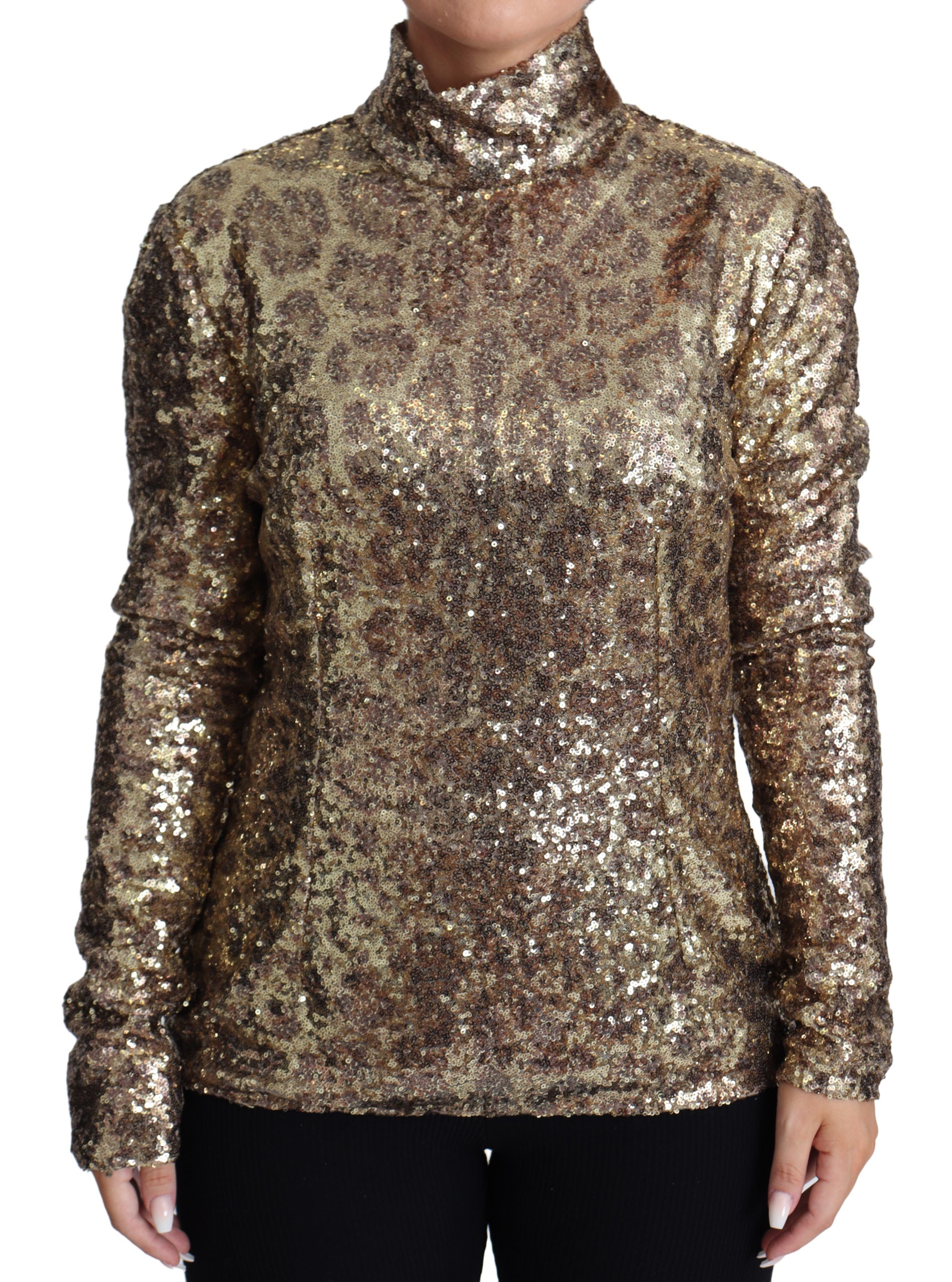 Dolce & Gabbana Gorgeous  Sequin Turtleneck Sweater