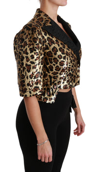 Dolce & Gabbana Leopard Sequined Jacket32