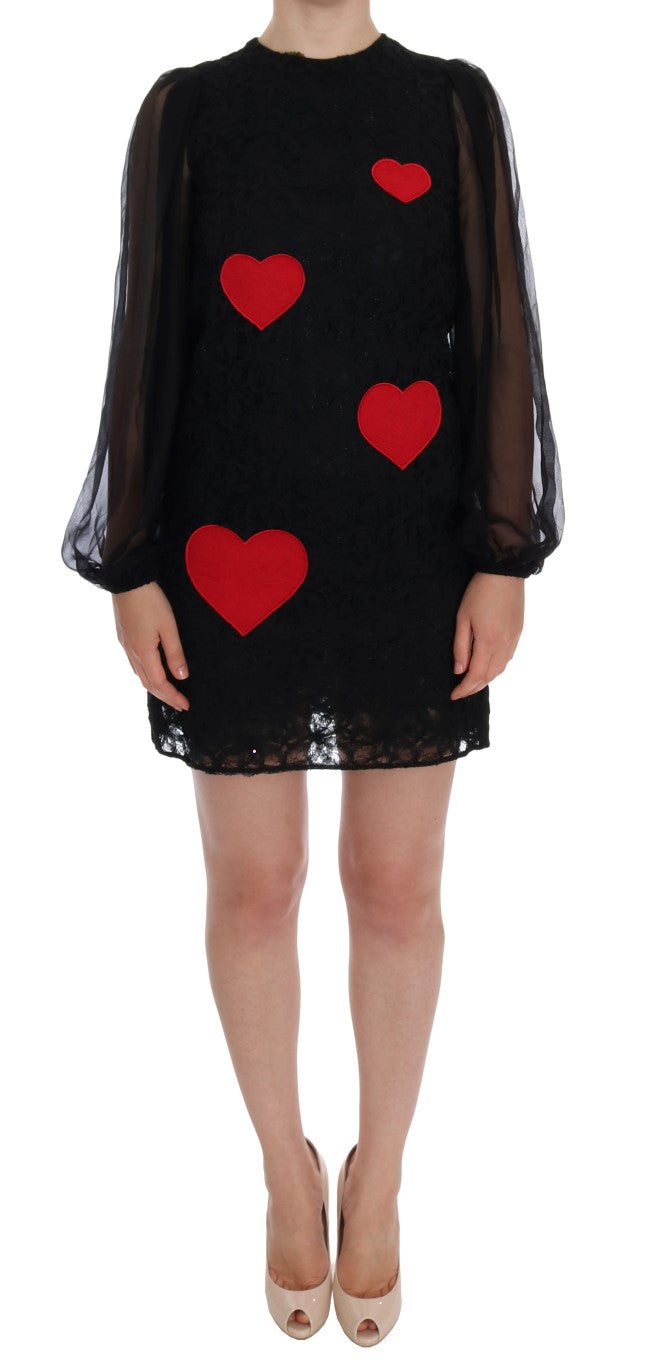 Dolce & Gabbana  Heart Applique Lace Dress