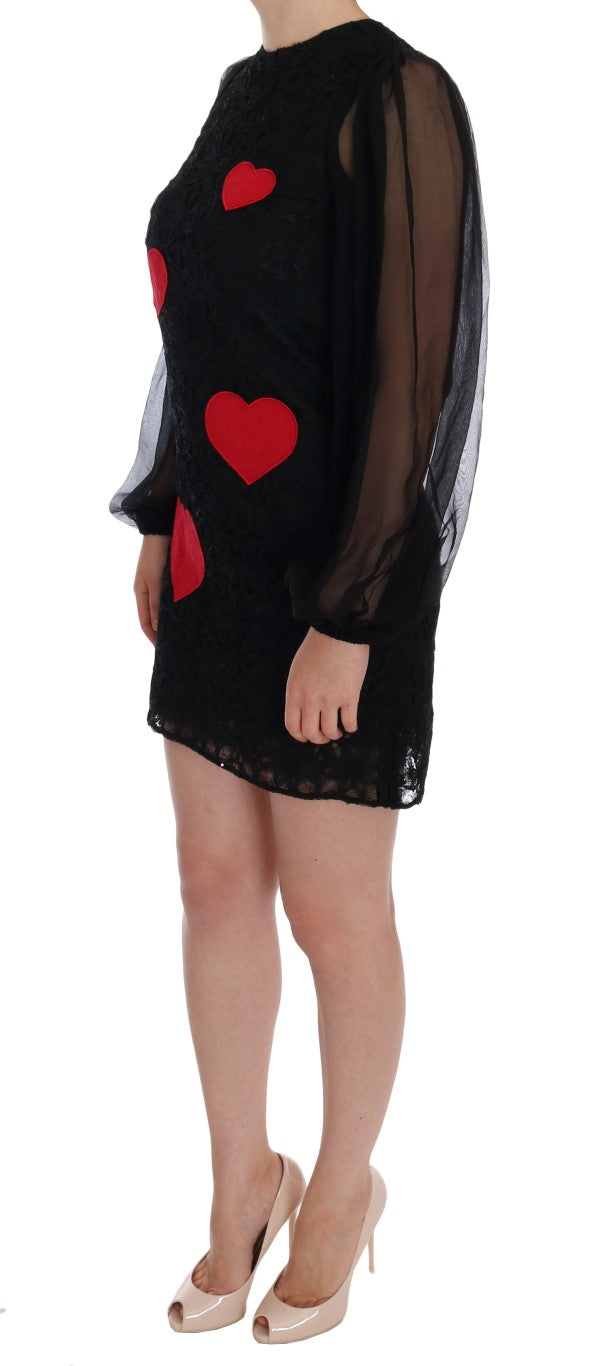 Dolce & Gabbana  Heart Applique Lace Dress