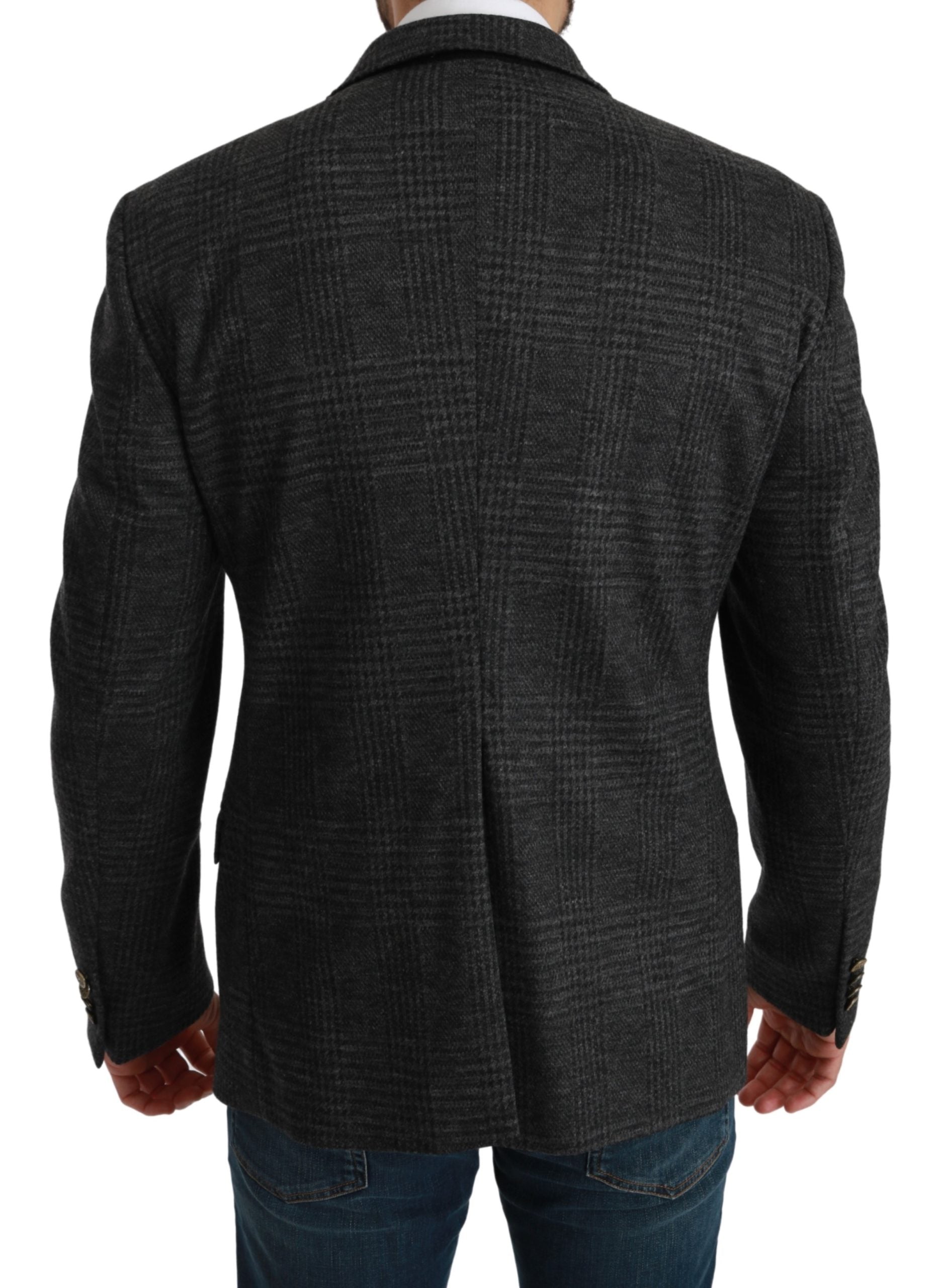 Dolce & Gabbana  Men's Classic Fit Wool Blazer Grey