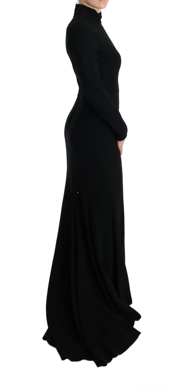 Dolce & Gabbana  Black Long Sleeve Jersey Dress