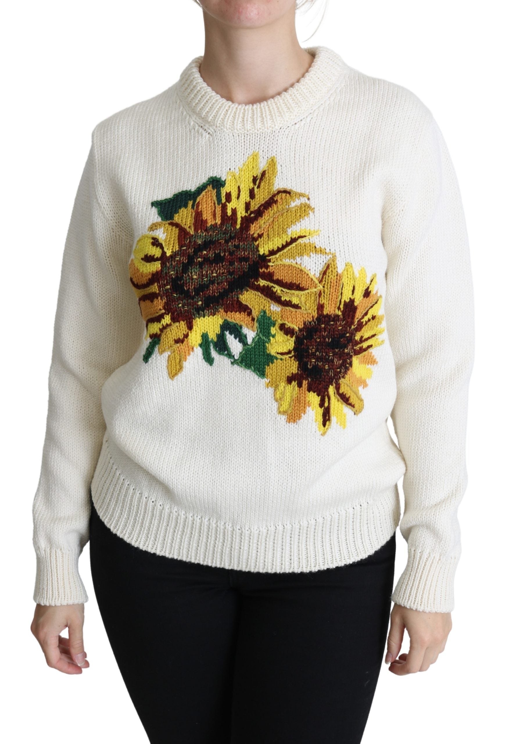 Dolce & Gabbana  Sunflower Knit Sweater