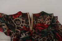 Dolce & Gabbana Leopard Silk Ruffled Gown Dress27